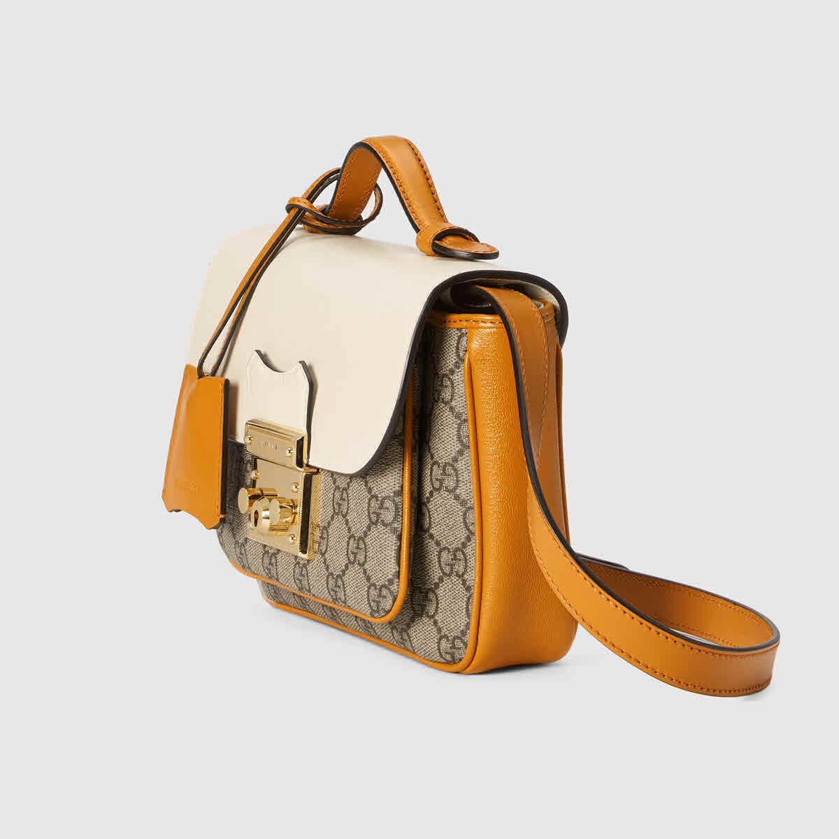 Gucci Padlock mini bag orange oblique
